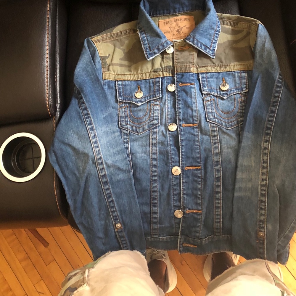 Men’s True Religion Camo Trucker Jacket